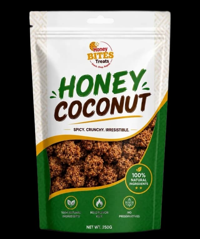 Honey Bites Treats Honey Coconut pack