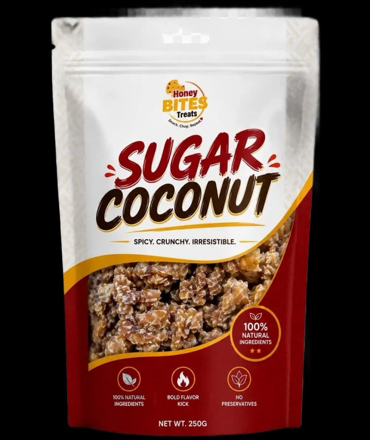 Honey Bites Treats Sugar Coconut - Pouch
